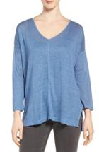 Women's Two By Vince Camuto Seam Detail Linen Tee