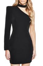 Women's Bardot Willow One-shoulder Choker Dress - Black