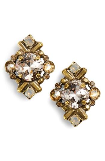 Women's Sorrelli Shielded Crystal Stud Earrings