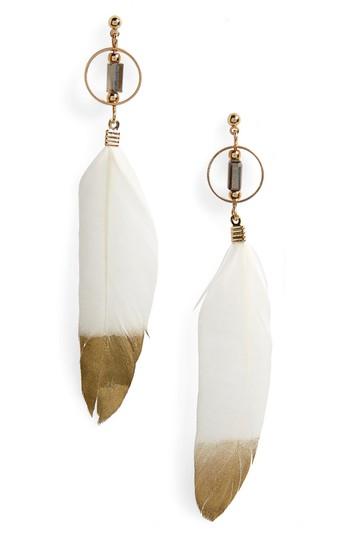 Women's Bp. Dipped Feather Earrings