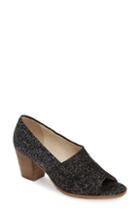 Women's Amalfi By Rangoni Calenzano Open Toe Pump M - Black