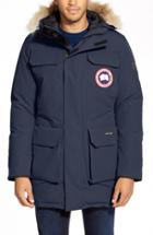 Men's Canada Goose 'citadel' Slim Fit Parka With Genuine Coyote Fur - Blue