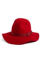 Women's Brixton 'dalila' Floppy Felt Hat - Red