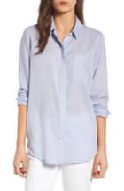 Women's Treasure & Bond Drapey Classic Shirt, Size - Blue