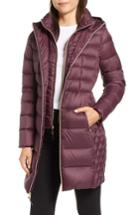 Women's Michael Michael Kors Packable Hooded Down Parka With Vest Inset - Red