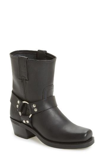 Women's Frye Harness Square Toe Engineer Boot M - Black