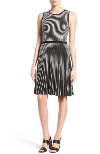 Women's Anne Klein Stripe A-line Knit Dress