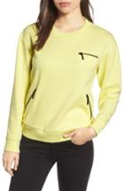 Women's Kenneth Cole New York Zip Detail Sweatshirt - Yellow