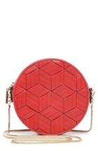 Welden Mini Meridian Leather Crossbody Bag - Red