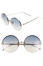 Women's Linda Farrow 58mm Gradient Round Sunglasses -