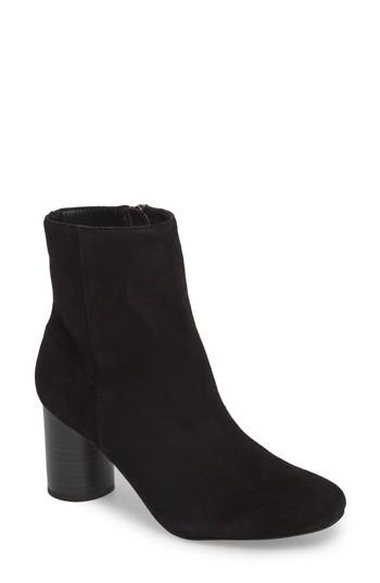 Women's Topshop Column Heel Bootie .5us / 37eu - Black