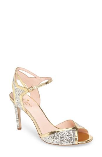 Women's Kate Spade Oak Sandal .5 M - Metallic