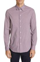 Men's Emporio Armani Trim Fit Stretch Solid Sport Shirt - Red