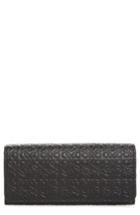 Men's Loewe Continental Leather Zip Wallet - Black