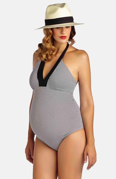 Women's Pez D'or 'montego Bay' One-piece Maternity Swimsuit - Black