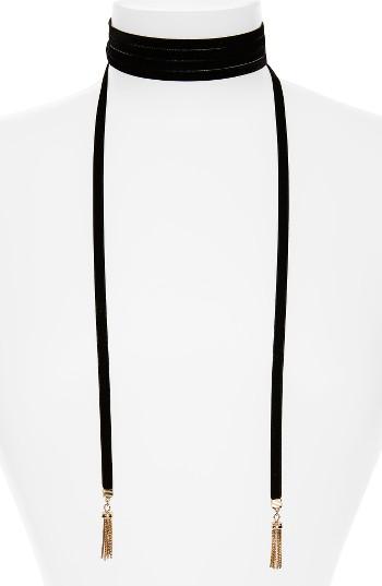 Women's Baublebar Velvet Lariat Choker Necklace
