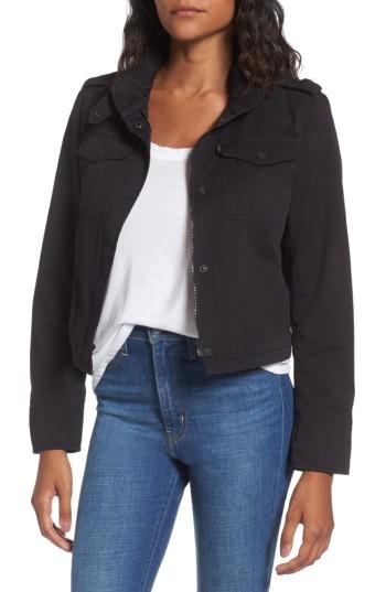 Women's Levi's Crop Military Jacket - Black