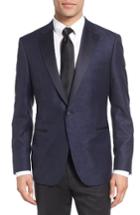 Men's Samuelsohn Classic Fit Wool & Cotton Dinner Jacket R - Blue