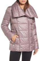 Women's Kenneth Cole New York Quilted Envelope Collar Coat - Pink