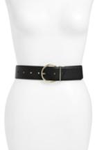 Women's Kate Spade New York Reversible Sparkle Leather Belt - Gold / Black