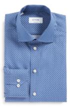 Men's Eton Contemporary Fit Geometric Dress Shirt .5 - Blue