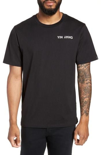 Men's Rag & Bone Yin Yang Graphic T-shirt - Black
