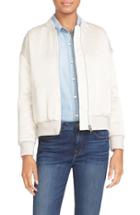 Women's Frame Satin Bomber Jacket