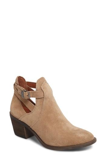 Women's Lucky Brand Nandita Cutout Bootie .5 M - Beige