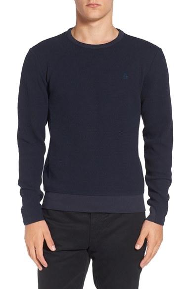 Men's Original Penguin Waffle Knit Crewneck Sweatshirt