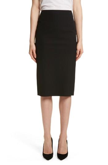 Women's Theory Perform Tech Skinny Pencil Skirt - Black