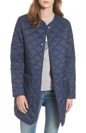 Women's Barbour Skirden Quilted Jacket Us / 18 Uk - Blue