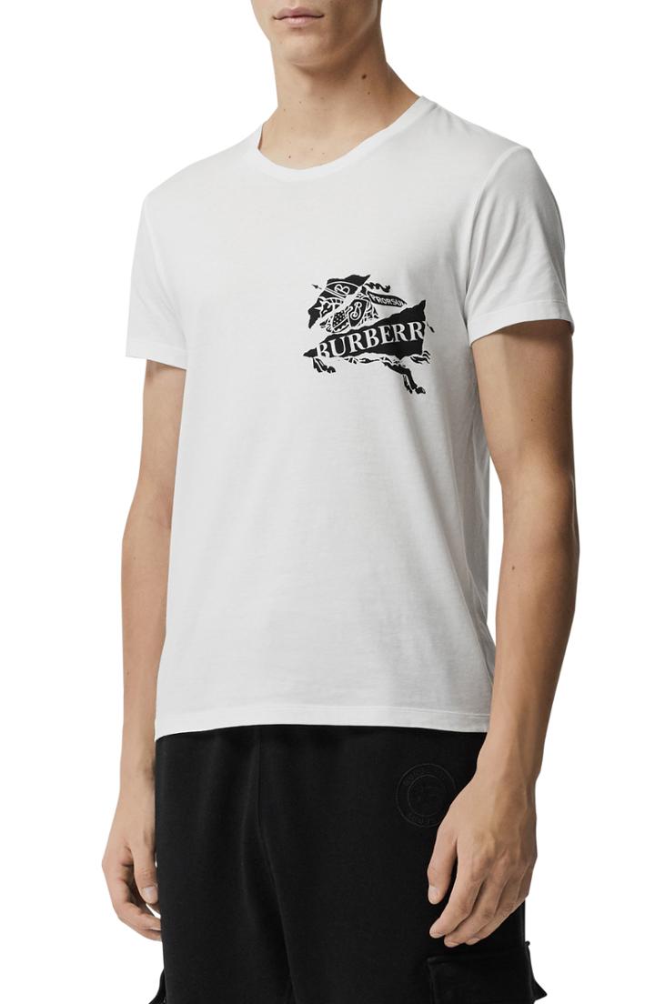 Men's Burberry Logo Graphic T-shirt - White