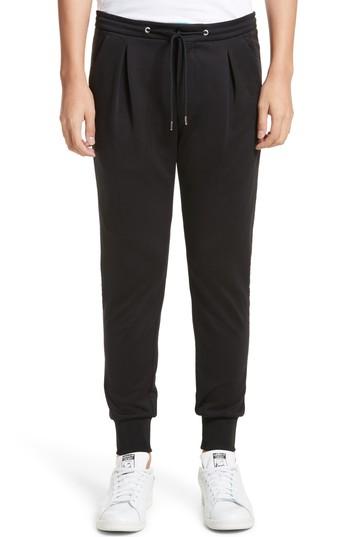 Men's Paul Smith Pleated Jogger Pants - Black