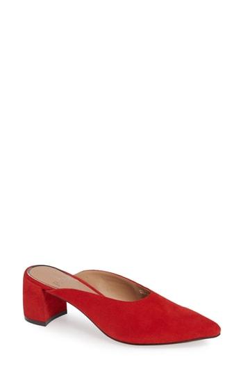 Women's Linea Paolo Zadie Pointy Toe Mule M - Red