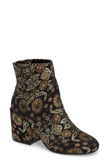 Women's Kenneth Cole New York Reeve 4 Floral Applique Bootie .5 M - Beige