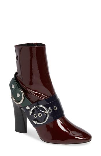 Women's Topshop Hot Hardware Bootie .5us / 36eu M - Burgundy