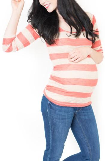 Women's Nom Maternity 'claire' Maternity Tunic - Coral