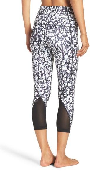 Women's Zella 'hatha' High Waist Crop Leggings - Black