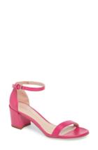 Women's Stuart Weitzman Simple Ankle Strap Sandal .5 M - Pink
