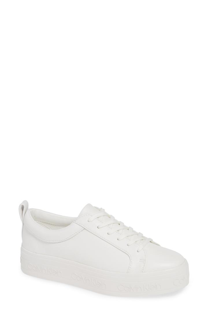 Women's Calvin Klein Jaelee Sneaker .5 M - White
