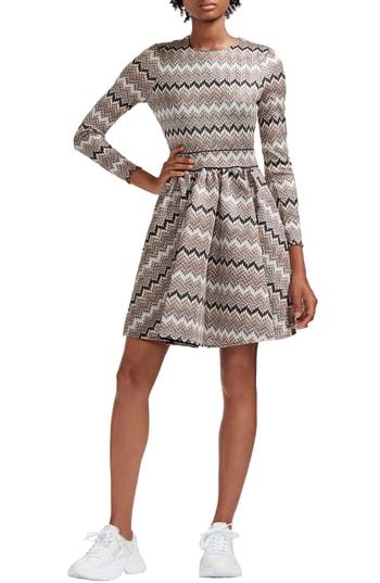 Women's Maje Royaume Fit & Flare Dress - Grey