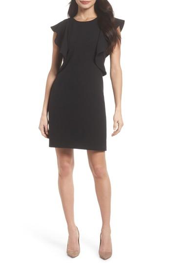 Women's Chelsea28 Ruffle Shift Dress - Black