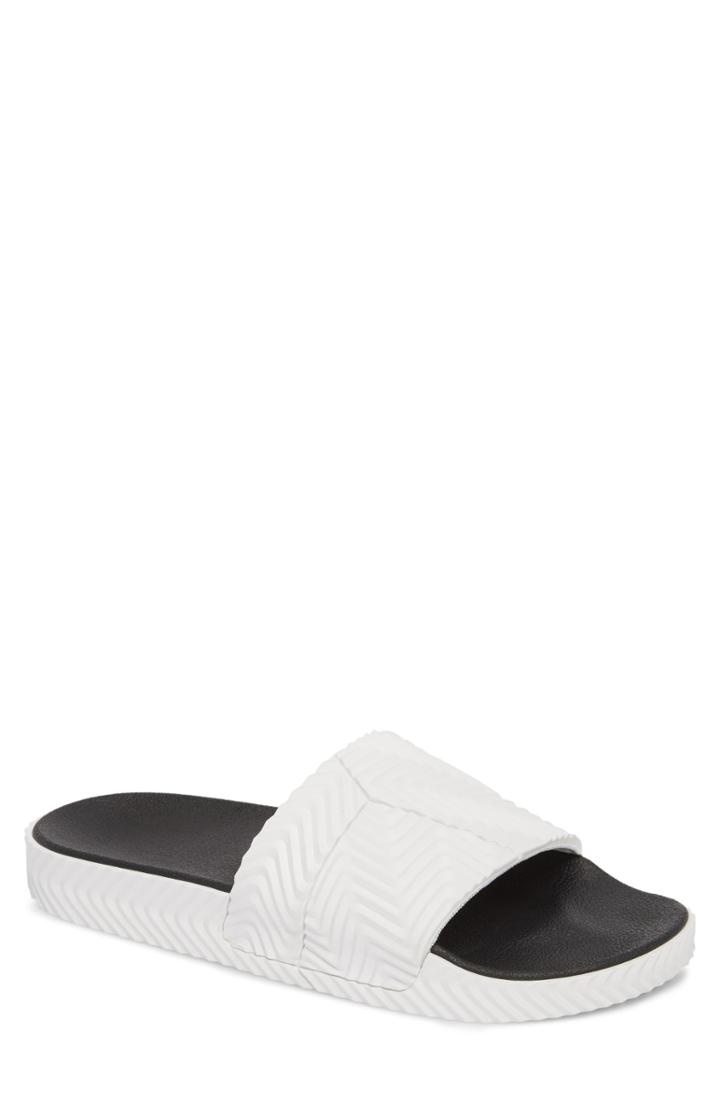 Men's Adidas By Alexander Wang Adilette Herringbone Sport Slide