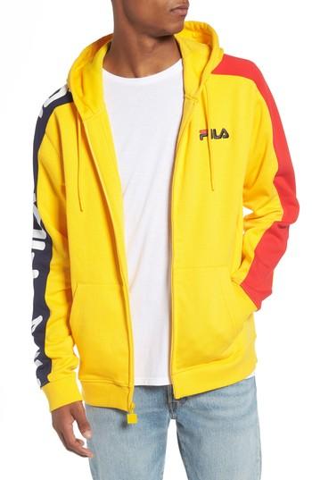 Men's Fila Stan Zip Hoodie - Yellow