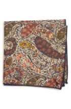 Men's Armstrong & Wilson Paisley Pocket Square, Size - Blue
