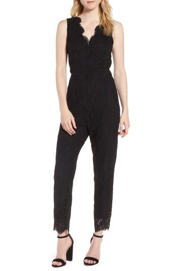 Women's Cupcakes And Cashmere Evita Lace Jumpsuit - Black