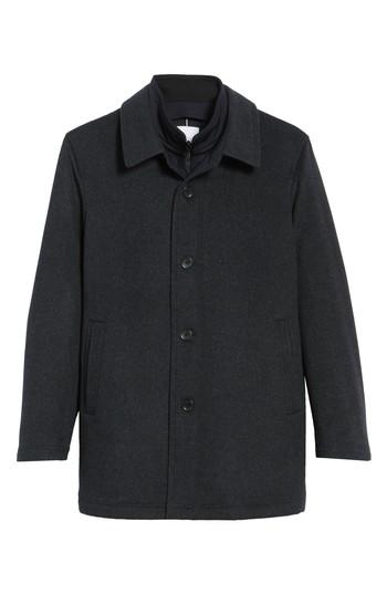 Men's Sanyo Jackson Wool Car Coat, Size - Blue