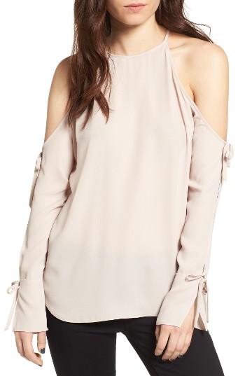 Women's Trouve Cold Sholder Blouse - Beige