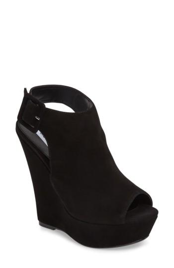 Women's Steve Madden Elvy Wedge Sandal M - Black