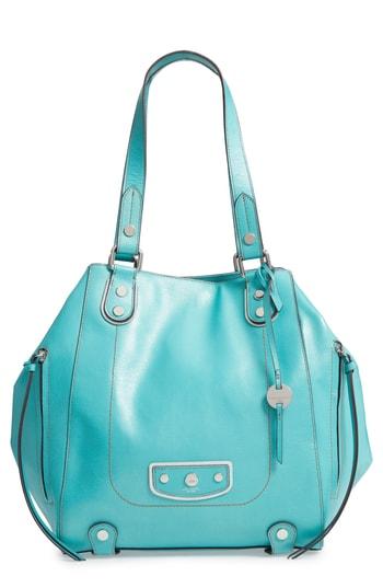 Lodis Los Angeles Pismo Pearl Charlize Rfid Leather Tote - Blue/green